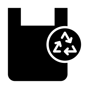 Recycled Plastic, Plastic, Plastic Bag, Bag, Eco Bag, Reusable icon