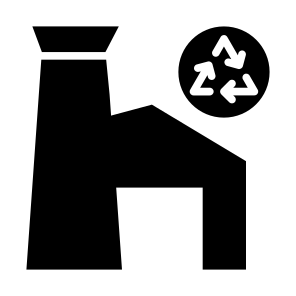 Recycling Plant, Recycling, Factory, Eco Factory, Recycling Center,  Building icon