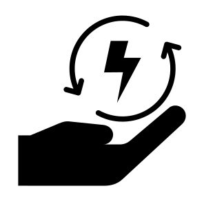 Renewable Energy, Electricity, Energy Saving, Energy, Recycle, Recycling, Ecology, Environment icon