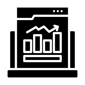 Bar Chart, Computer, Diagram, Statistics, Growth, Ecommerce icon