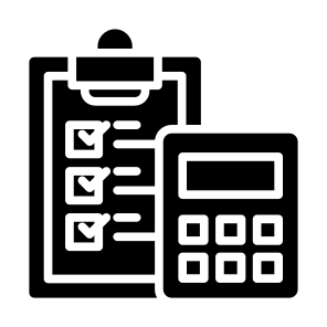 Budget, Checklist, Calculator, Clipboard, Spending, Shopping icon