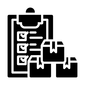 Clipboard, Box, Order, Delivery, Packaging, Ecommerce icon