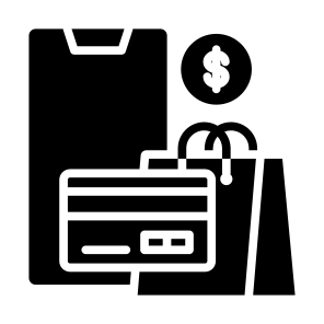 Credit Card, Payment, Mobile Phone, Pay, Card, Shopping Bags, Ecommerce icon