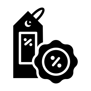 Discount, Price, Percentage, Shopping, Black Friday, Ecommerce icon