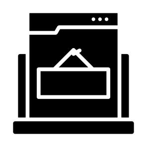 Open, Close, Sign, Signboard, Mobile Phone, Store icon