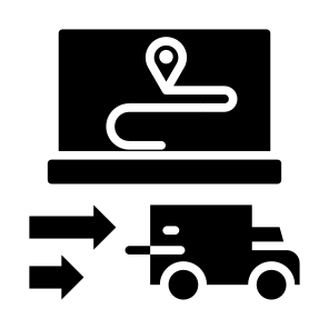 Shipment, Delivery, Route, Online Shopping, Online Tracking, Ecommerce icon
