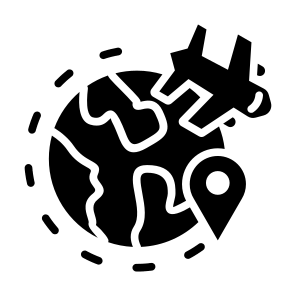 Worldwide Shipping, Plane, Global, Shipment, Shipping And Delivery, Ecommerce icon