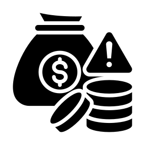 Financial Risk, Crisis, Financial, Risk, Money  icon