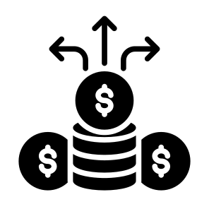 Investment, Invest, Decision, Money, Arrows icon