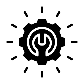 Recovery, Repair, Maintenance, Service, Settings icon