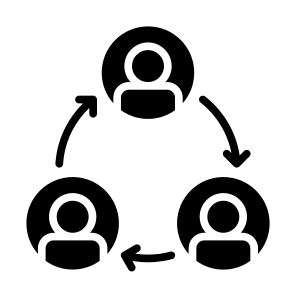 Reorganization, Restructuring, Restructure, Rotation, Change icon