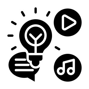 Creative Content, Content, Idea, Creative, Social Media, Marketing icon