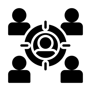 Target Audience, Targeting, Target,  Audience, Marketing, Customer icon