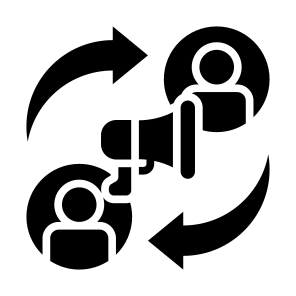 User Engagement, User, Engagement, Collaboration, Marketing, Promotion  icon