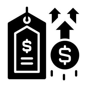Price, Amount, Cost, Rate, Charge, Value icon