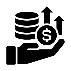 Profit, Income, Gain, Revenue, Earnings, Margin icon