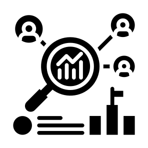 Competitive Analysis, Marketing,  Research, Customer, Statistics icon