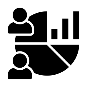 Demographic, Markets, Customers, Stocks, Age Group icon