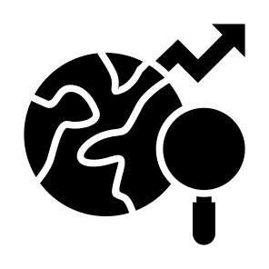 Global Research, World, Search, Analysis, Nation icon