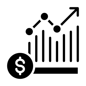 Market Growth, Money, Statistics,  Growth, Stock Price icon