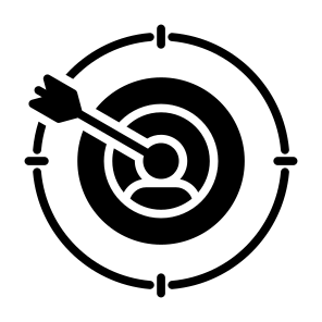 Niche Market, Target, Market,  Customer, Selection icon