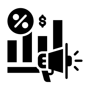 Promotion, Chart, Price, Sales, Campaign icon