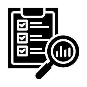 Qualitative Research, Statistics, Research, Survey, Evaluation icon