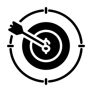 Target Market, Target, Sales, Focus, Objective icon