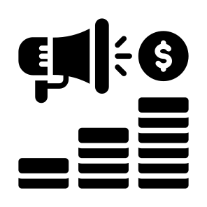 Budget, Money, Marketing, Advertising, Earning icon