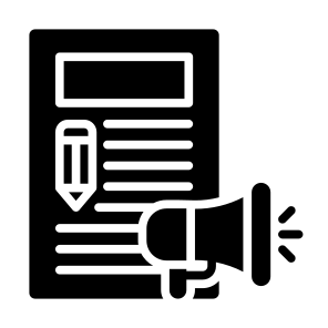 Content Marketing, Marketing, Blogging, Article, Promotion  icon
