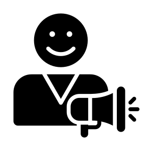 Influencer Marketing, Social Media, Communications, Promotion,  Professions And Jobs  icon