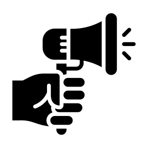 Loudspeaker, Hand, Communications, Loudspeaker, Call To Action icon