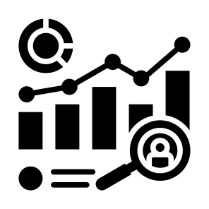 Metrics, Chart, Statistics, Marketing, Analysis icon