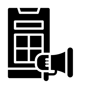 Mobile Marketing, Phone, Marketing, Promotion, Online Advertising icon