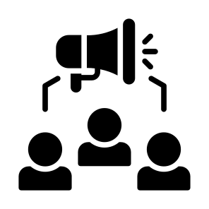 Public Relations, People, Marketing, Announcement, Promotion icon