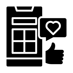 Social Media, Social Network, Smart Phone, Communications, Like icon