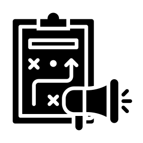 Strategy, Marketing, Strategic Plan, Tactics, Promotion  icon
