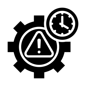 Crisis Management, Warning, Crisis, Management, Risk, Time icon