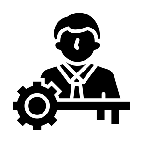 Key Person, People, Human, Key,  User, Management icon