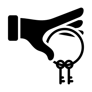 Lease, Passkey, Key, Access, Hand, Rent icon