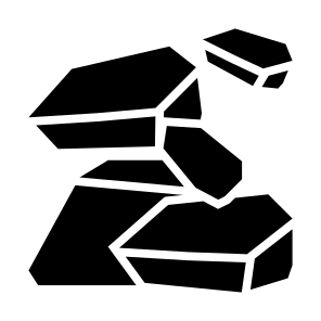 Raw Materials, Industry, Stone, Coal, Mine, Materials icon