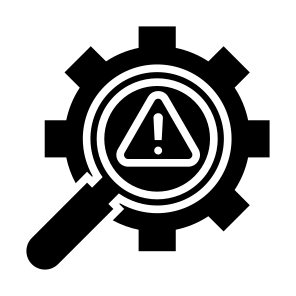 Risk,  Analysis, Error, Investigation, Research, Evaluation  icon