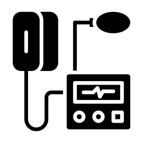 Blood Pressure Meter, Medical Tool, Medical Equipment, Sphygmomanometer, Tensiometer  icon