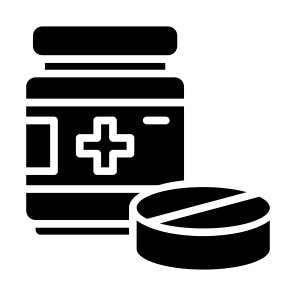 Medicine, Bottle, Pharmacy, Drugs, Pills, Healthcare,  Medical icon