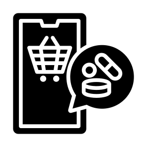 Online Store, Pharmacy, Commerce, Medicine, Drugs, Pills icon