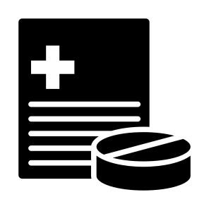 Prescription, Medicine, Medication, Pills, Medical Report  icon