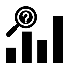 Analytics, Market Research, Prediction, Audit, Confuse  icon