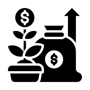 Investment, Dollar, Growing, Profit, Money  icon