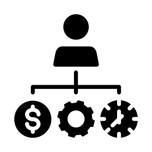 Resources, Money, Manager, Process, Time Management  icon