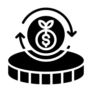 Return On Investment, Growing, Invest, Money, Dollar  icon